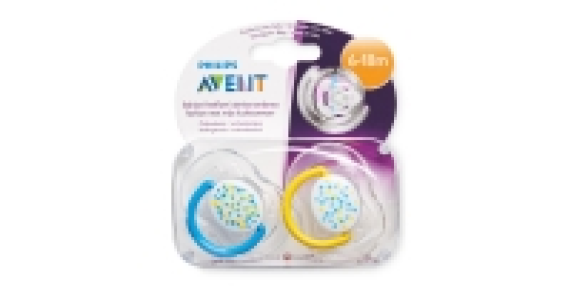 Blue/White 6-18 Month Soother 2-Pack