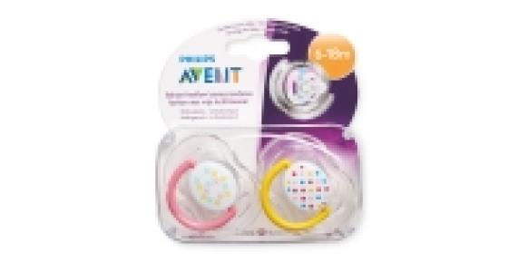 White Mix 6-18 Months Soother 2-Pack