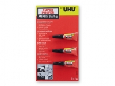 UHU® Super Power Glue 3 x 1g