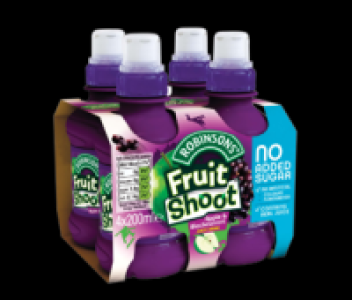 Robinsons Fruit Shoot Blackcurrant 4x200ml
