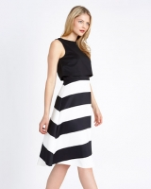 Gallery Monochrome Stripe Dress