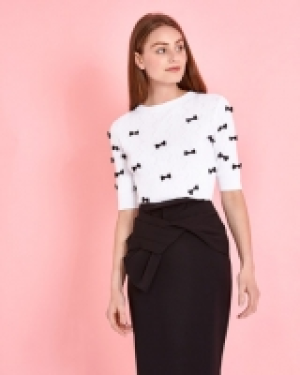 Savida Tresor Bow Motif Jumper