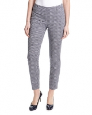Printed Stretch Skinny Trousers