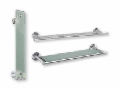 Miomare® Stainless Steel Glass Shelf/Towel Rail
