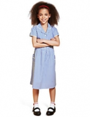 Girls Pure Cotton Gingham Dress 16.00 €