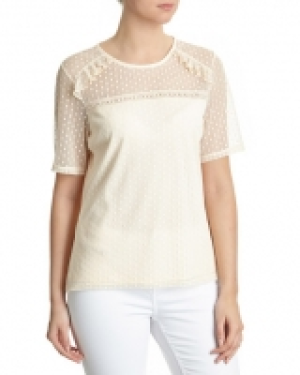 Short-Sleeve Mesh Top