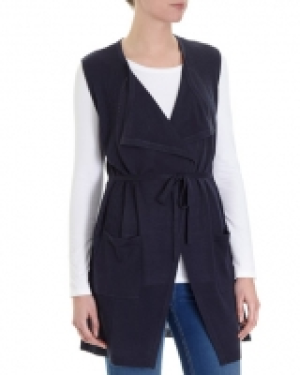 Rib Detail Knitted Waistcoat