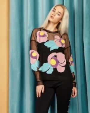 Joanne Hynes Floral Mesh Top