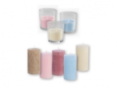 MELINERA® Rustic Pillar Candle/ Candle in Glass