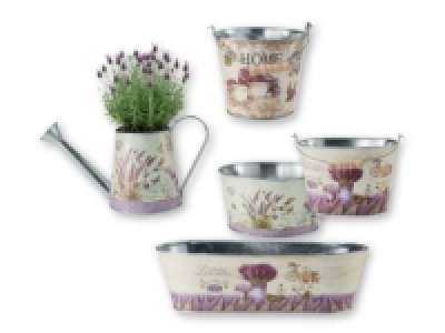 Florabest® Vintage Floral Print Metallic Plant Pot