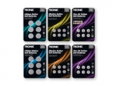 TRONIC® Coin Cell Battery Assortment 2.49 €