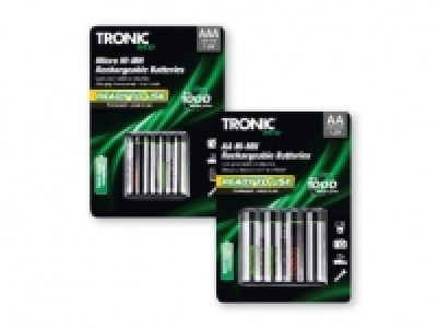 TRONIC® Rechargeable Batteries 3.99 €