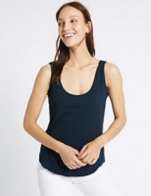 Pure Cotton Scoop Neck Vest Top 8.75 €