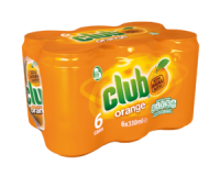 Centra  Club Orange Can Pack 6 x 330ml