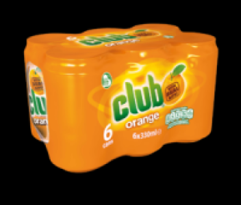 Club Orange Can Pack 6 x 330ml