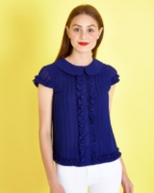 Savida Peter Pan Chiffon Blouse