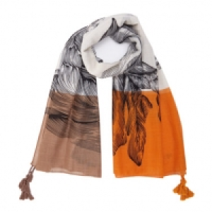 Sketch Colour Block Floral Scarf