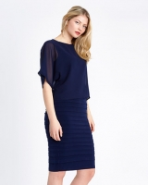 Gallery Chiffon Pleat Dress