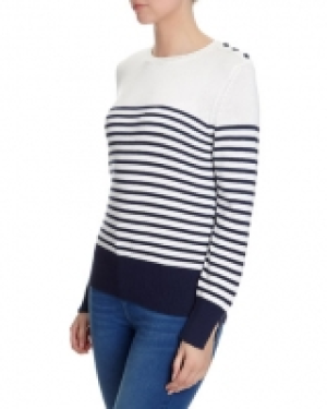 Stripe Button Detail Jumper