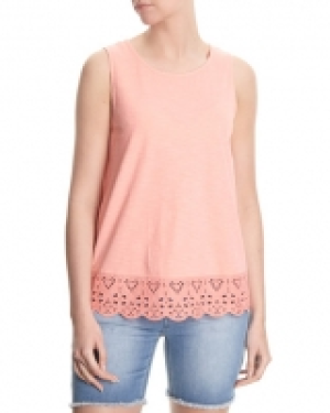 Scalloped Hem Embroidered Vest