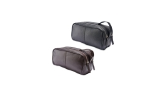 Avenue Leather Washbag
