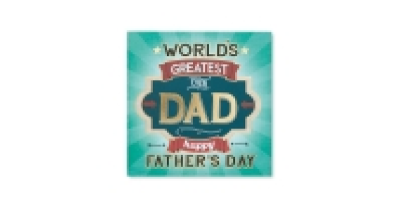 Worlds Greatest Dad Card