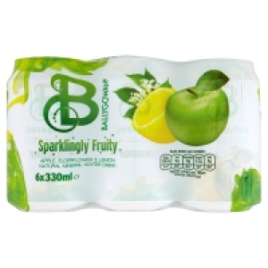 Ballygowan Sparkling Water Apl/Eflw/Lem Can 6 Pack