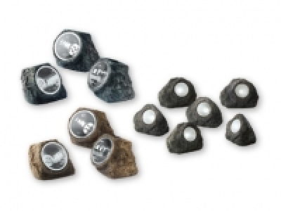 LIVARNO LUX&reg; Solar-Powered LED Stone Lights