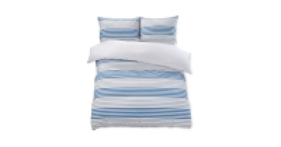 Seersucker Stripe Double Duvet Set