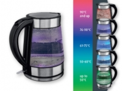 SILVERCREST KITCHEN TOOLS Glass Kettle with LED Temperature