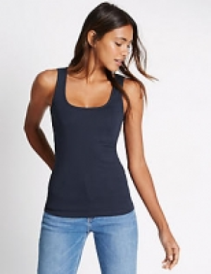 Pure Cotton Scoop Neck Vest Top 6.00 €
