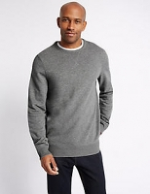 Pure Cotton Crew Neck Sweatshirt 24.00 €