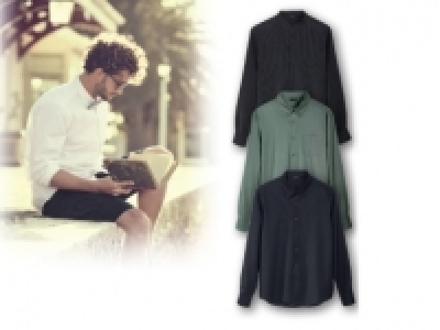 LIVERGY® Mens Casual Linen Shirt