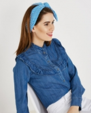 Savida Denim Frill Shirt