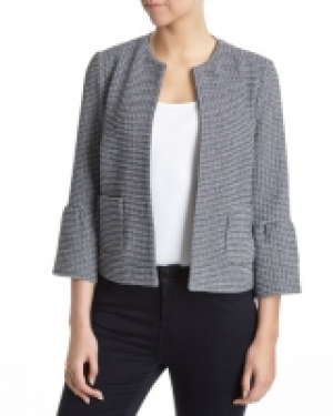 Navy Flare Sleeve Jacket