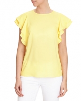 Dunnes Stores  Frill Sleeve Top
