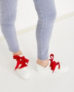 Savida Red Lace Trainers