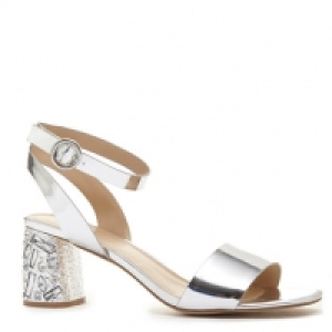 Jewel Trim Heel Sandal