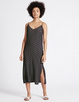 Marks and Spencer  Geometric Print Slip Midi Dress