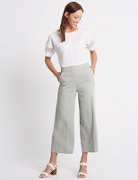 Marks and Spencer  Linen Rich Wide Leg Trousers