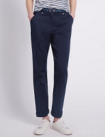 Marks and Spencer  Roma Rise Cotton Rich Straight Leg Chinos