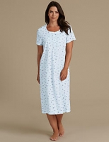 Marks and Spencer  Ditsy Floral Print Short Sleeve Nightdress