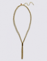 Marks and Spencer  Gold Plated Tassel Drop Necklace