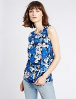 Marks and Spencer  Pure Cotton Floral Print Vest Top