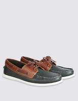 Marks and Spencer  Leather Lace-up Boat Shoes