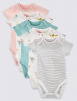 Marks and Spencer  5 Pack Pure Cotton Bodysuits
