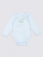 Marks and Spencer  Pure Cotton Long Sleeve Bodysuit