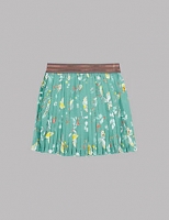 Marks and Spencer  Bird Print Pleated Skirt (3-14 Years)