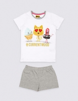 Marks and Spencer  Emoji Print Short Pyjamas (7-16 Years)
