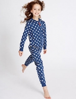 Marks and Spencer  Pure Cotton Star Print Onesie (1-16 Years)